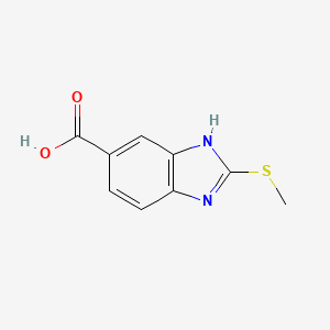 molecular formula C9H8N2O2S B3241852 2-(Methylthio)-1H-benzimidazole-6-carboxylic acid CAS No. 148720-14-3