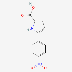 molecular formula C11H8N2O4 B3242016 5-(4-nitrophenyl)-1H-pyrrole-2-carboxylic Acid CAS No. 149769-79-9