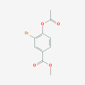 molecular formula C10H9BrO4 B3242021 Methyl 4-acetoxy-3-bromobenzoate CAS No. 149817-68-5