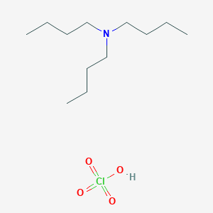 molecular formula C12H28ClNO4 B3242052 N,N-dibutylbutan-1-amine;perchloric acid CAS No. 14999-66-7