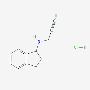 N-(prop-2-yn-1-yl)-2,3-dihydro-1H-inden-1-amine hydrochloride
