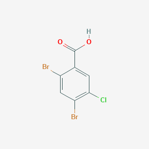 molecular formula C7H3Br2ClO2 B3242306 5-Chloro-2,4-dibromobenzoic acid CAS No. 150812-33-2