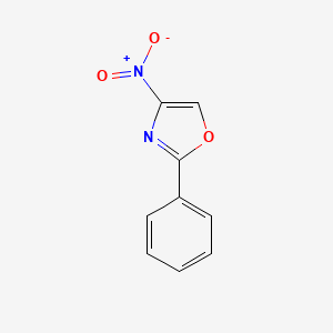 molecular formula C9H6N2O3 B3242379 4-Nitro-2-phenyloxazole CAS No. 151293-09-3
