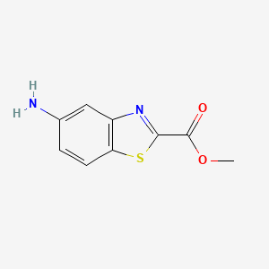 molecular formula C9H8N2O2S B3242406 Methyl 5-aminobenzo[d]thiazole-2-carboxylate CAS No. 1514255-90-3