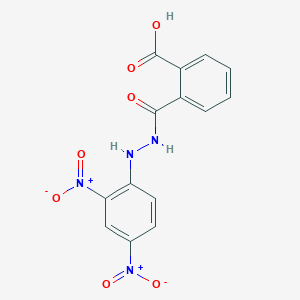 molecular formula C14H10N4O7 B324241 2-[N'-(2,4-DINITROPHENYL)HYDRAZINECARBONYL]BENZOIC ACID 