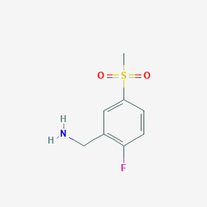molecular formula C8H10FNO2S B3242464 (2-Fluoro-5-methanesulfonylphenyl)methanamine CAS No. 1517089-68-7