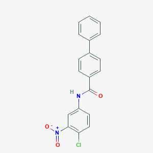 molecular formula C19H13ClN2O3 B324247 N-(4-CHLORO-3-NITROPHENYL)-[1,1'-BIPHENYL]-4-CARBOXAMIDE 