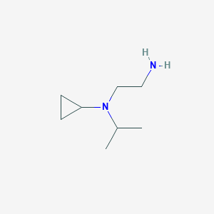 molecular formula C8H18N2 B3242487 N-(2-aminoethyl)-N-(propan-2-yl)cyclopropanamine CAS No. 151793-25-8