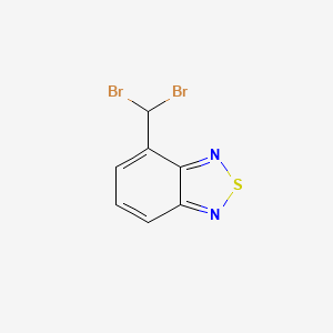 molecular formula C7H4Br2N2S B3242492 4-Dibromomethyl-2,1,3-benzothiadiazole CAS No. 151869-78-2