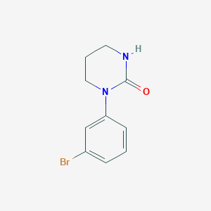 molecular formula C10H11BrN2O B3242517 1-(3-Bromophenyl)-1,3-diazinan-2-one CAS No. 1520490-07-6
