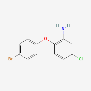 molecular formula C12H9BrClNO B3242538 Benzenamine, 2-(4-bromophenoxy)-5-chloro- CAS No. 15211-91-3