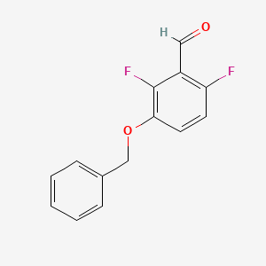 molecular formula C14H10F2O2 B3242580 3-(Benzyloxy)-2,6-difluorobenzaldehyde CAS No. 152434-87-2