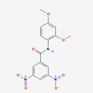 molecular formula C15H13N3O7 B3242611 N-(2,4-dimethoxyphenyl)-3,5-dinitrobenzamide CAS No. 152586-94-2