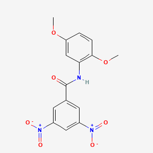 molecular formula C15H13N3O7 B3242618 N-(2,5-dimethoxyphenyl)-3,5-dinitrobenzamide CAS No. 152586-96-4