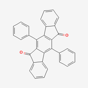 molecular formula C32H18O2 B3242654 5,11-Diphenylindeno[1,2-b]fluorene-6,12-dione CAS No. 152771-67-0