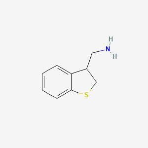 molecular formula C9H11NS B3242658 (2,3-Dihydro-1-benzothiophen-3-yl)methanamine CAS No. 1528707-80-3