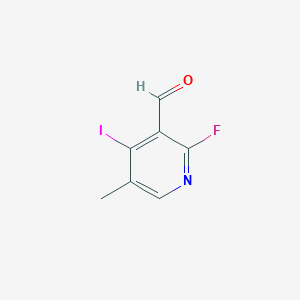 molecular formula C7H5FINO B3242687 2-Fluoro-4-iodo-5-methyl-3-pyridinecarboxaldehyde CAS No. 153034-96-9