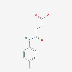 molecular formula C11H12FNO3 B324272 Methyl 4-(4-fluoroanilino)-4-oxobutanoate 