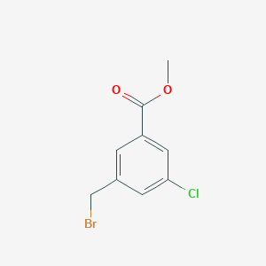 molecular formula C9H8BrClO2 B3242732 Methyl 3-(bromomethyl)-5-chlorobenzoate CAS No. 153203-54-4
