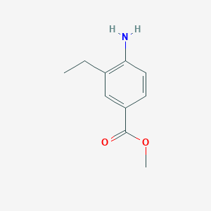 molecular formula C10H13NO2 B3242748 Methyl 4-amino-3-ethylbenzoate CAS No. 153304-75-7