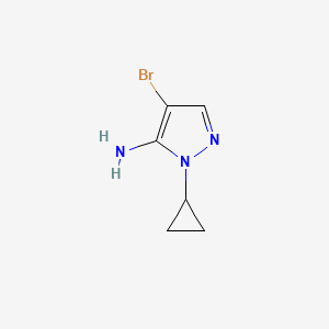 molecular formula C6H8BrN3 B3242898 4-bromo-1-cyclopropyl-1H-pyrazol-5-amine CAS No. 1538500-53-6