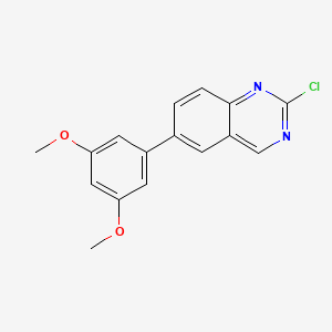 molecular formula C16H13ClN2O2 B3242906 2-Chloro-6-(3,5-dimethoxyphenyl)quinazoline CAS No. 1538605-05-8