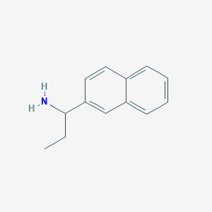 molecular formula C13H15N B3243123 1-(Naphthalen-2-yl)propan-1-amine CAS No. 154667-96-6