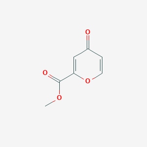 molecular formula C7H6O4 B3243179 Methyl4-oxo-4H-pyran-2-carboxylate CAS No. 1551-46-8
