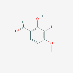 molecular formula C8H7IO3 B3243258 2-Hydroxy-3-iodo-4-methoxybenzaldehyde CAS No. 155560-24-0
