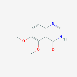 molecular formula C10H10N2O3 B3243322 5,6-Dimethoxyquinazolin-4(3H)-one CAS No. 155960-98-8