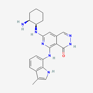 7-(((1R,2S)-2-Aminocyclohexyl)amino)-5-((3-methyl-1H-indol-7-yl)amino)pyrido[3,4-d]pyridazin-4(3H)-one