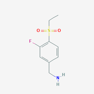 [4-(Ethanesulfonyl)-3-fluorophenyl]methanamine