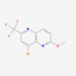 4-Bromo-6-methoxy-2-(trifluoromethyl)-1,5-naphthyridine