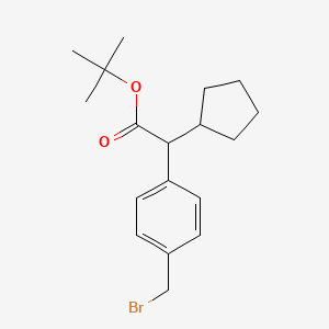 tert-Butyl 2-(4-(bromomethyl)phenyl)-2-cyclopentylacetate