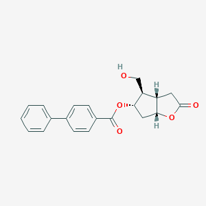 molecular formula C21H20O5 B032435 4-(Hydroxymethyl)-2-oxohexahydro-2H-cyclopenta[b]furan-5-yl [1,1'-biphenyl]-4-carboxylate CAS No. 39265-57-1