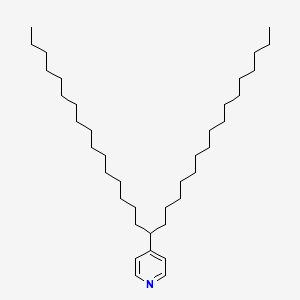 molecular formula C38H71N B3243539 Pyridine, 4-(1-hexadecylheptadecyl)- CAS No. 158014-84-7