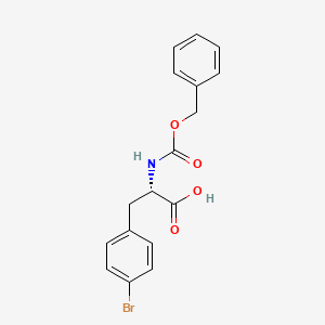molecular formula C17H16BrNO4 B3243561 Cbz-4-Bromo-L-Phenylalanine CAS No. 158069-49-9