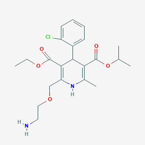 3-Ethyl 5-isopropyl 2-((2-aminoethoxy)methyl)-4-(2-chlorophenyl)-6-methyl-1,4-dihydropyridine-3,5-dicarboxylate