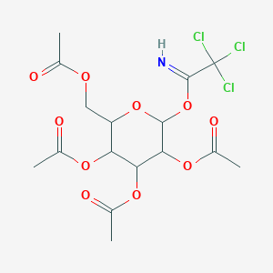 molecular formula C16H20Cl3NO10 B3243582 2,3,4,6-Tetra-O-acetyl-D-mannopyranosyl trichloroacetimidate CAS No. 158250-57-8