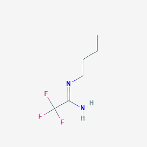 molecular formula C6H11F3N2 B3243608 N-butyl-2,2,2-trifluoroacetimidamide CAS No. 1584-06-1