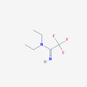 molecular formula C6H11F3N2 B3243615 N,N-diethyl-2,2,2-trifluoroacetimidamide CAS No. 1584-07-2