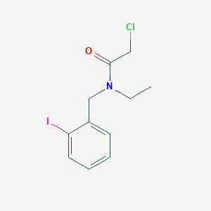 molecular formula C11H13ClINO B3243670 2-Chloro-N-ethyl-N-(2-iodo-benzyl)-acetamide CAS No. 158692-80-9