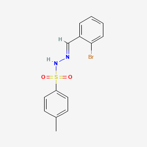 molecular formula C14H13BrN2O2S B3243691 N'-[(E)-(2-bromophenyl)methylidene]-4-methylbenzenesulfonohydrazide CAS No. 158918-49-1