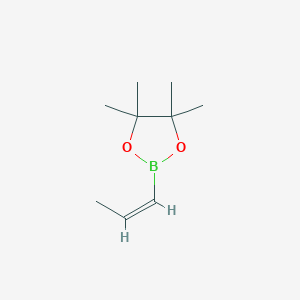 molecular formula C9H17BO2 B032437 (Z)-4,4,5,5-Tetramethyl-2-(prop-1-en-1-yl)-1,3,2-dioxaborolane CAS No. 83947-59-5