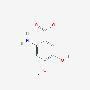 molecular formula C9H11NO4 B032438 Methyl 2-amino-5-hydroxy-4-methoxybenzoate CAS No. 50413-44-0