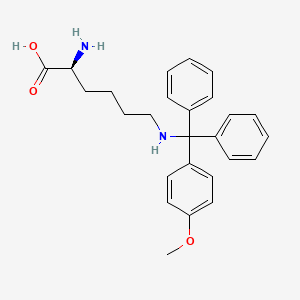 molecular formula C26H30N2O3 B3243897 L-Lysine, N6-[(4-methoxyphenyl)diphenylmethyl]- CAS No. 159857-61-1