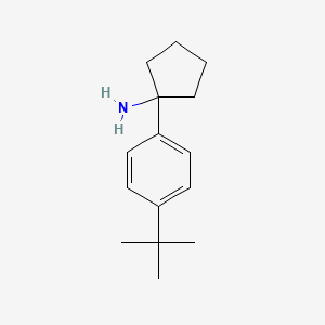 1-(4-Tert-butylphenyl)cyclopentan-1-amine