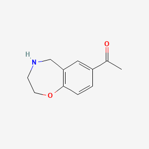 1-(2,3,4,5-Tetrahydro-1,4-benzoxazepin-7-yl)ethanone