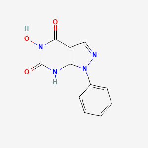 molecular formula C11H8N4O3 B3244010 MPN9B439VT CAS No. 16075-63-1