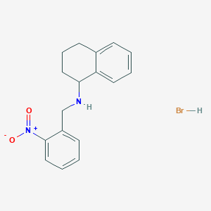 molecular formula C17H19BrN2O2 B3244081 N-(2-Nitrobenzyl)-1,2,3,4-tetrahydronaphthalen-1-amine hydrobromide CAS No. 1609399-98-5